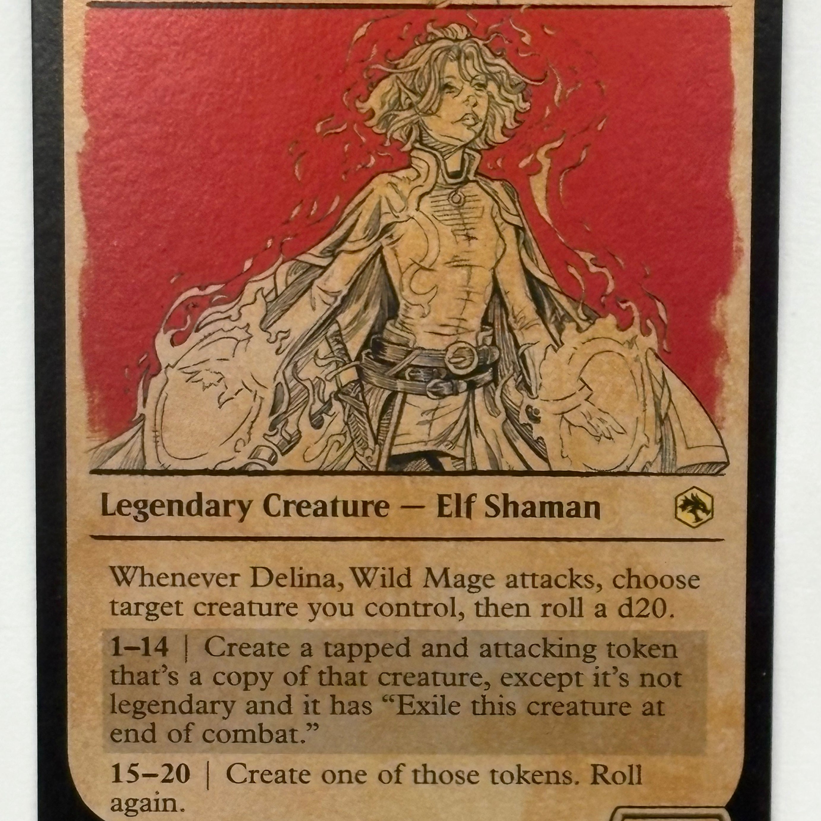 Magic The Gathering TCG - Dungeons & Dragons: Adventures in the Forgotten Realms Delina, Wild Mage (Showcase) 317 Foil NM