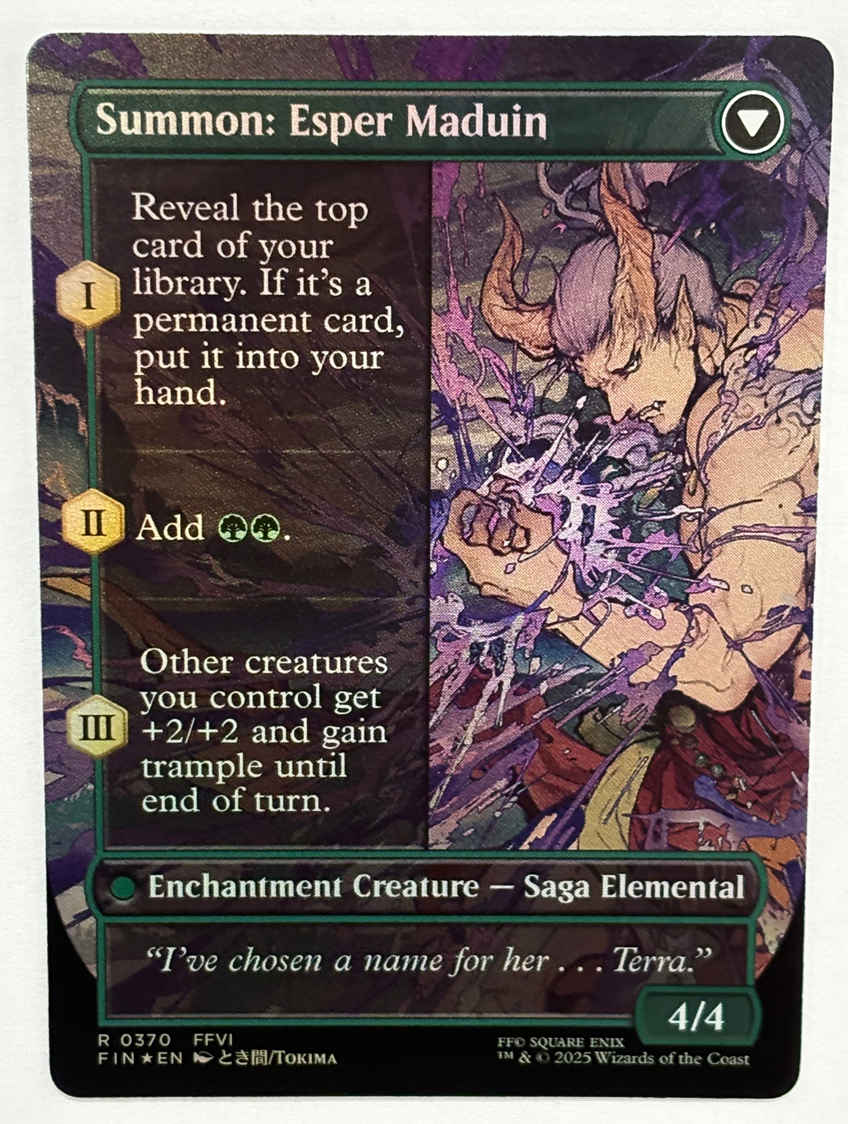 Magic The Gathering TCG - Final Fantasy Esper Origins (Borderless) 370 Foil NM