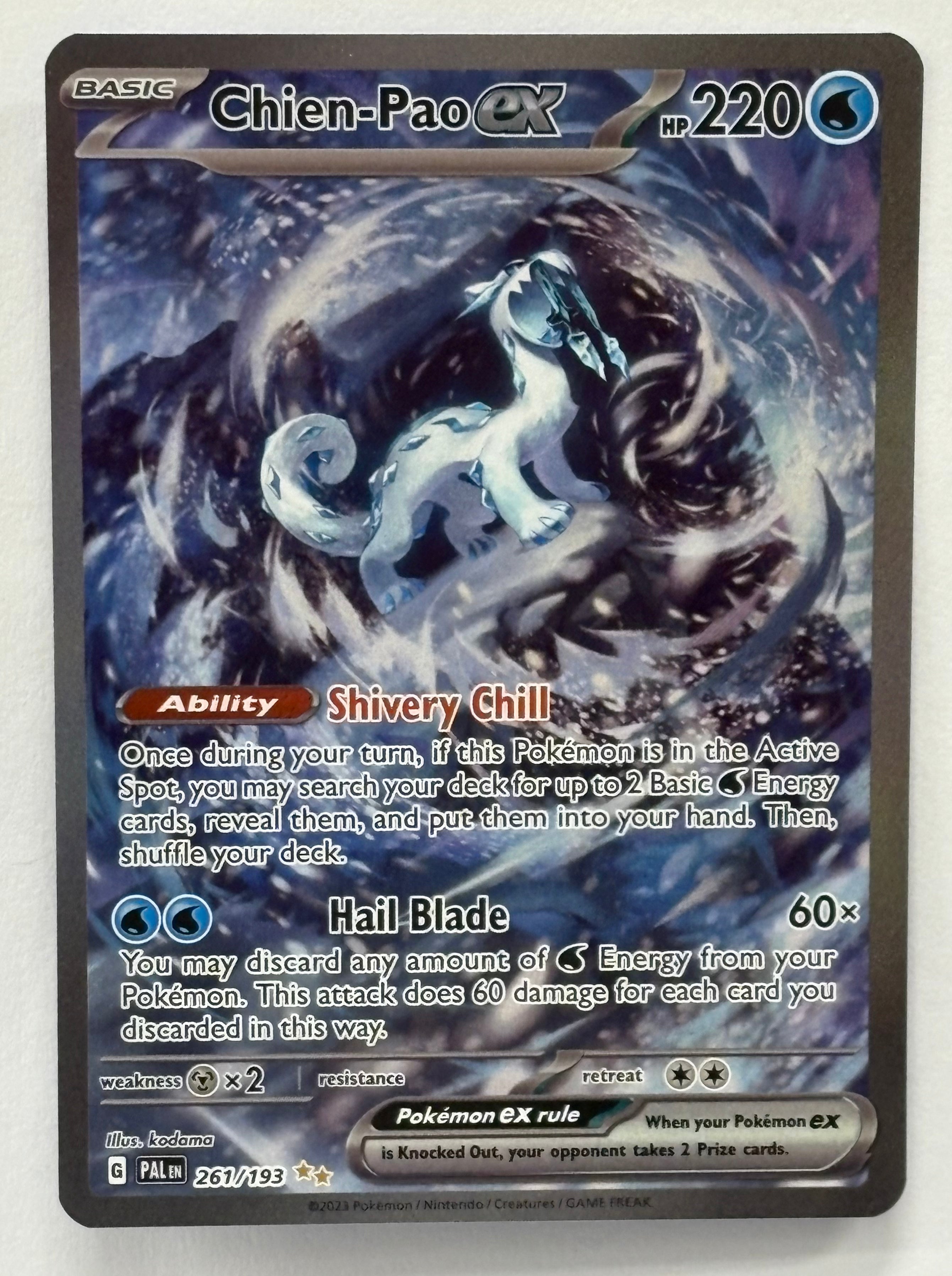 Pokémon TCG - Paldea Evolved Chien-Pao 261/193 NM