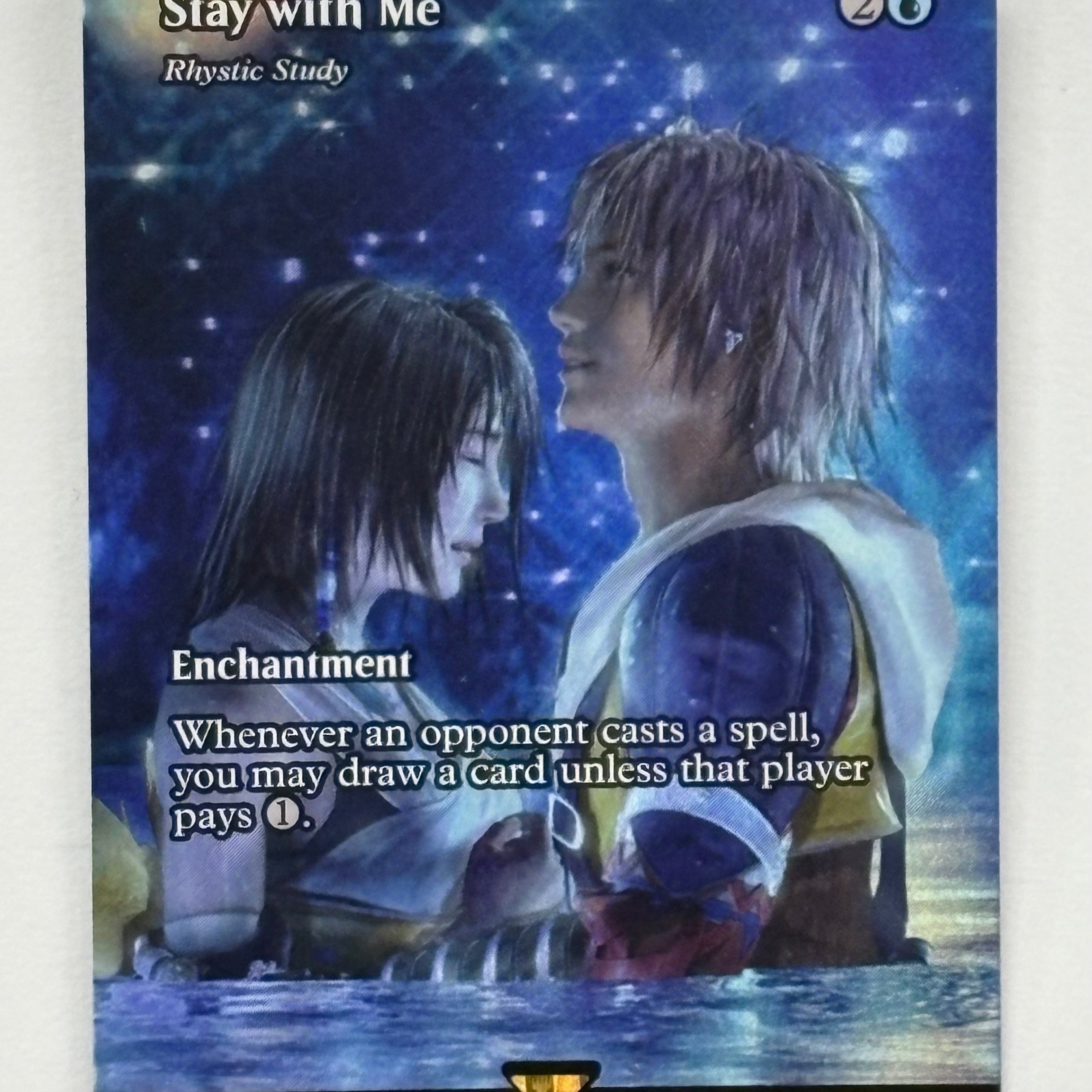 Magic The Gathering TCG - Final Fantasy: Through the Ages Rhystic Study Stay With Me 31 Foil NM