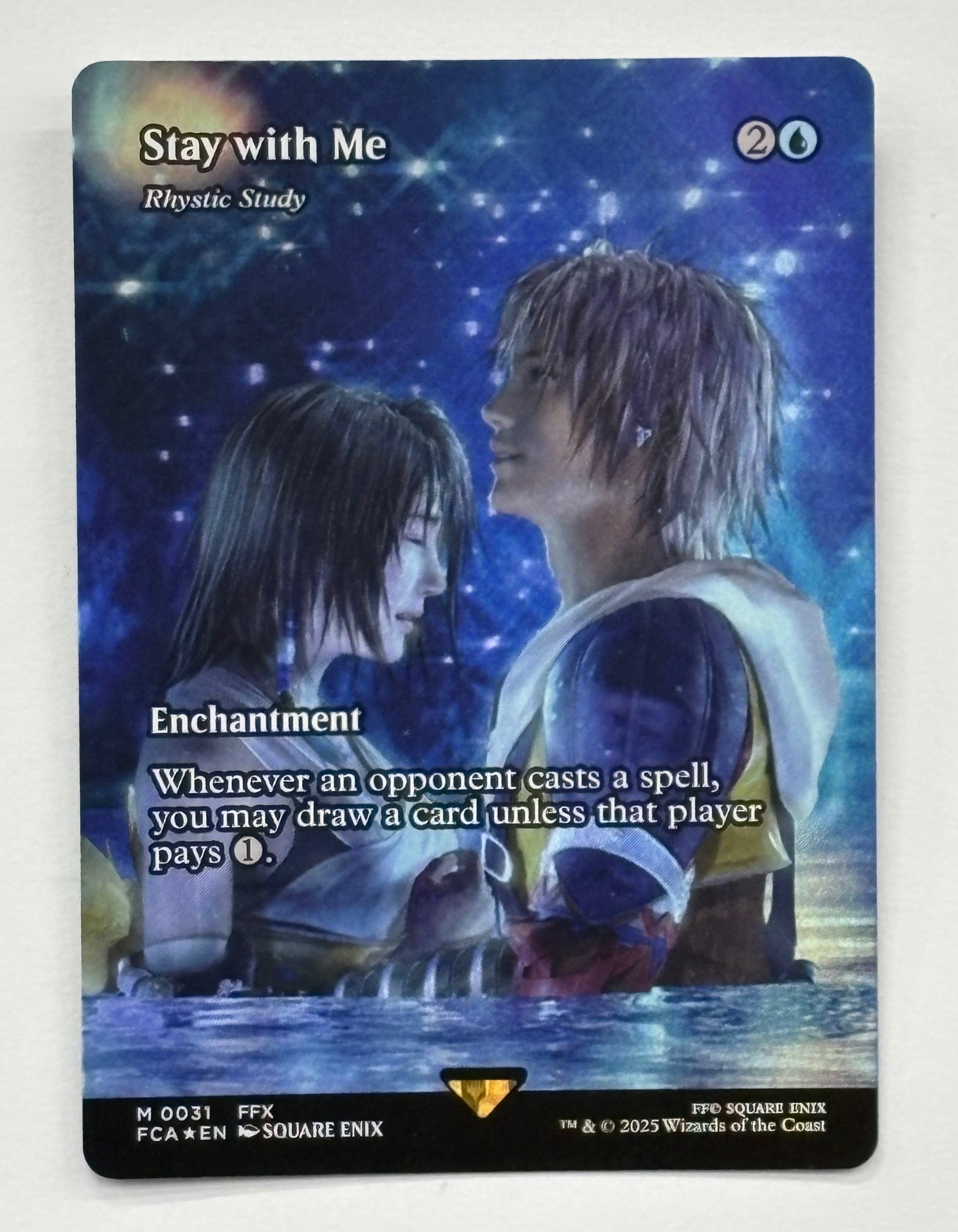 Magic The Gathering TCG - Final Fantasy: Through the Ages Rhystic Study Stay With Me 31 Foil NM
