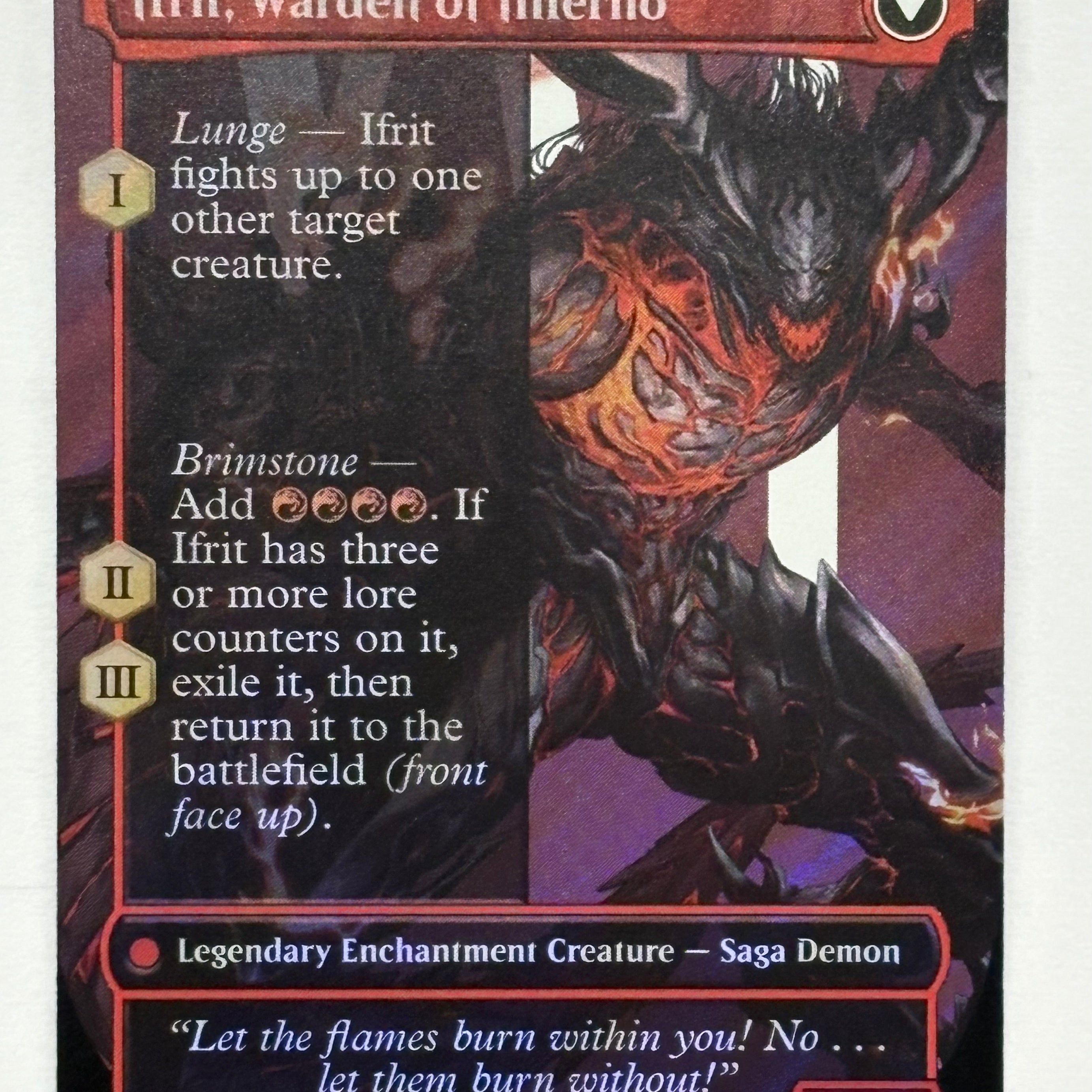 Magic The Gathering TCG - Final Fantasy Clive, Ifrit’s Dominant (Borderless) 530 Surge Foil NM