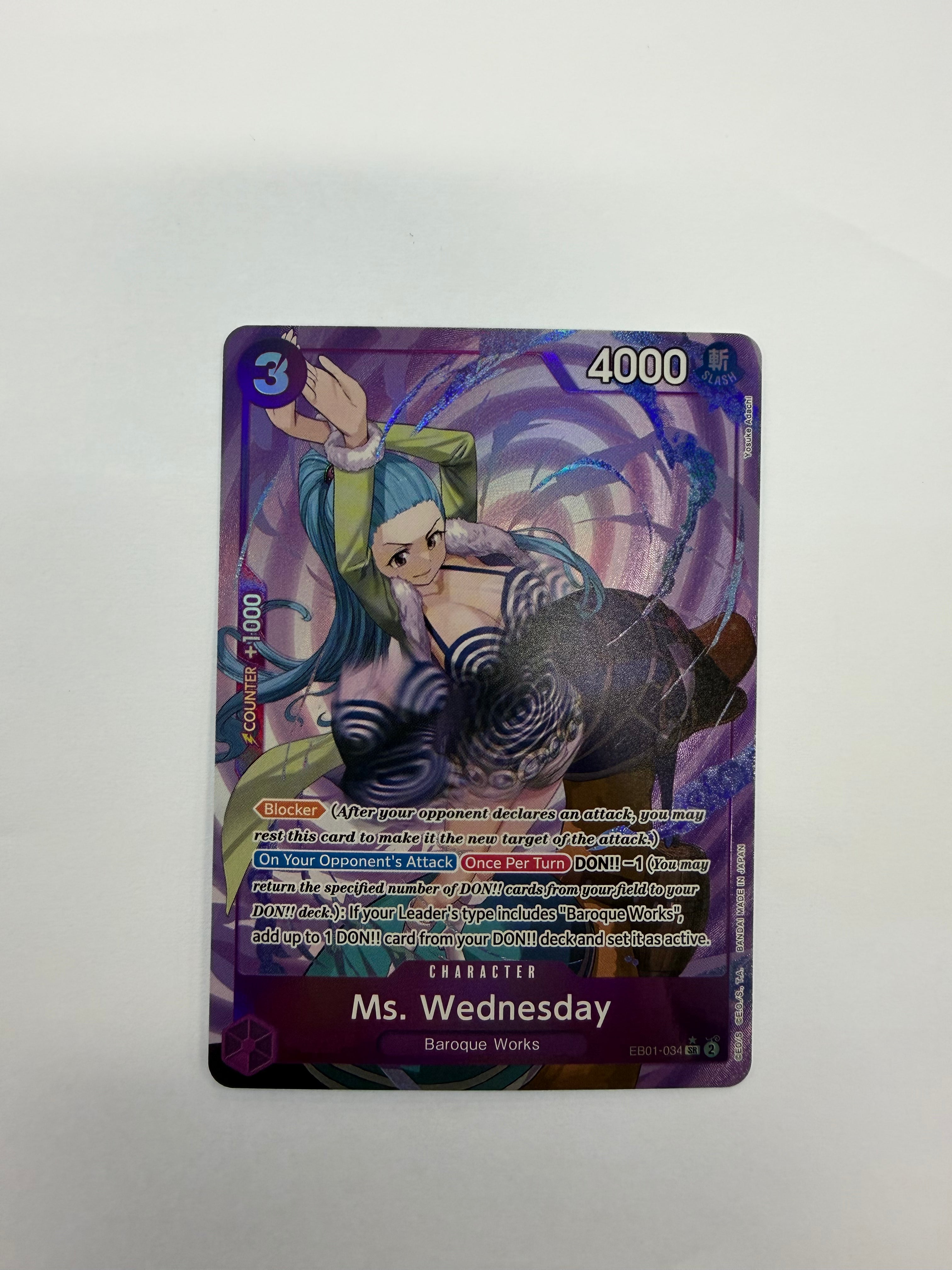 One Piece TCG - Extra Booster: Memorial Collection EB01 Ms. Wednesday (Alternate Art) EB01-034 NM