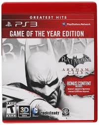 PS3 Batman: Arkhm City Video Game