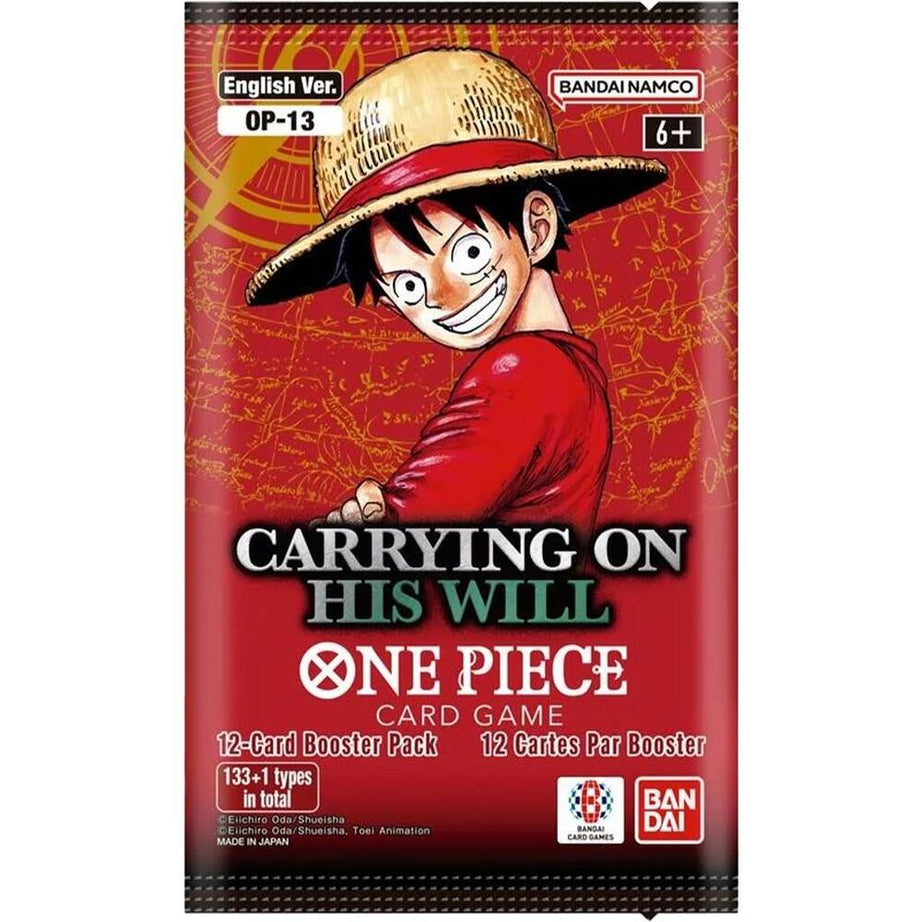 One Piece TCG - Carrying On His Will OP-13 Booster Pack