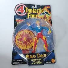 Toy Biz Marvel’s Fantastic Four Human Torch (Partial Flames) Action Figures