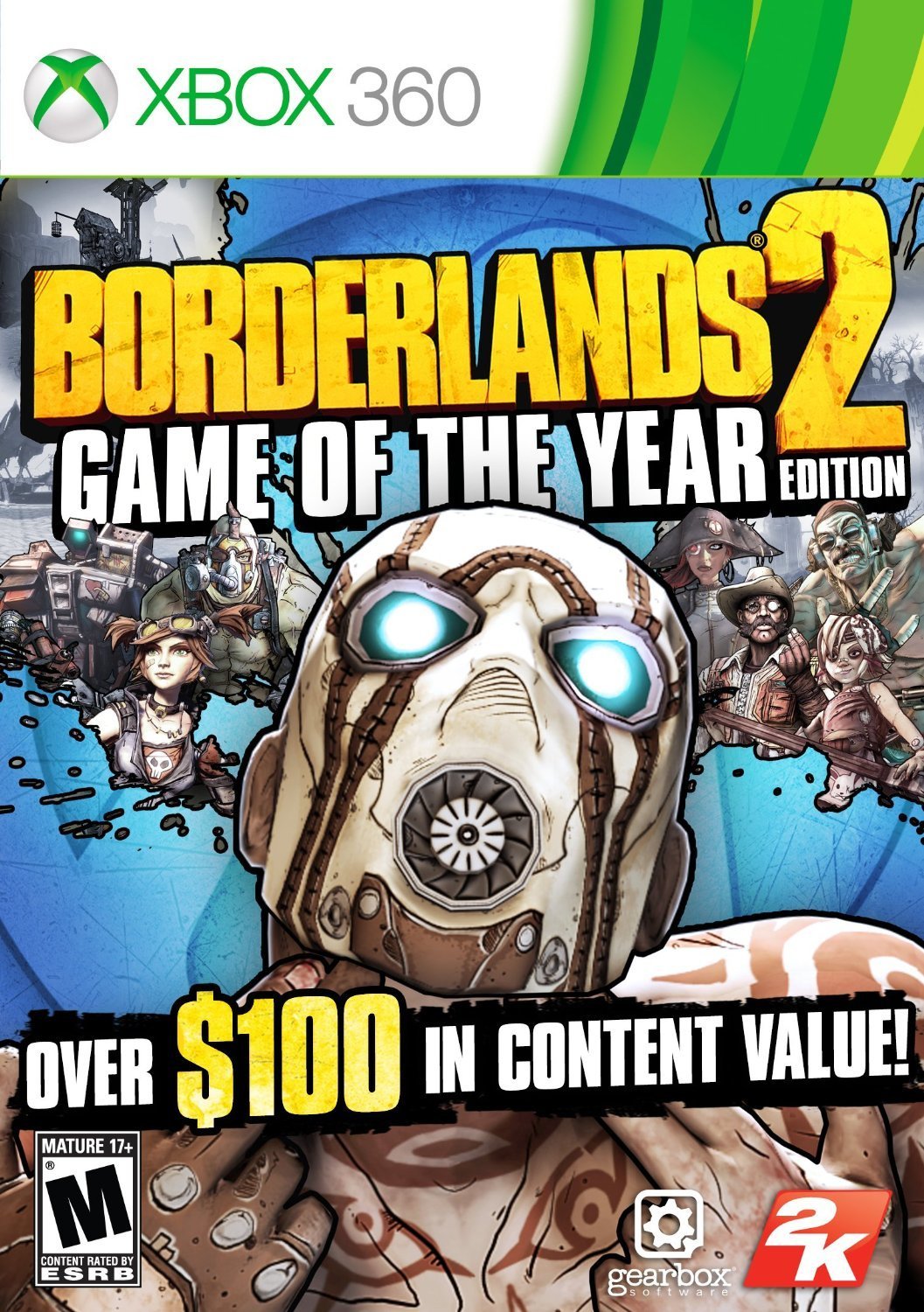 XBOX 360 Borderlands 2 GOTY Edition Video Game