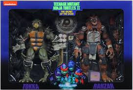 NECA Nickelodeon Teenage Mutant Ninja Turtles 2 The Secret of the Ooze Tokka & Rahzar Action Figures