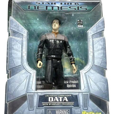 Art Asylum Star Trek Nemesis Lieutenant Commander Data with Starfleet Tricorder Action Figure
