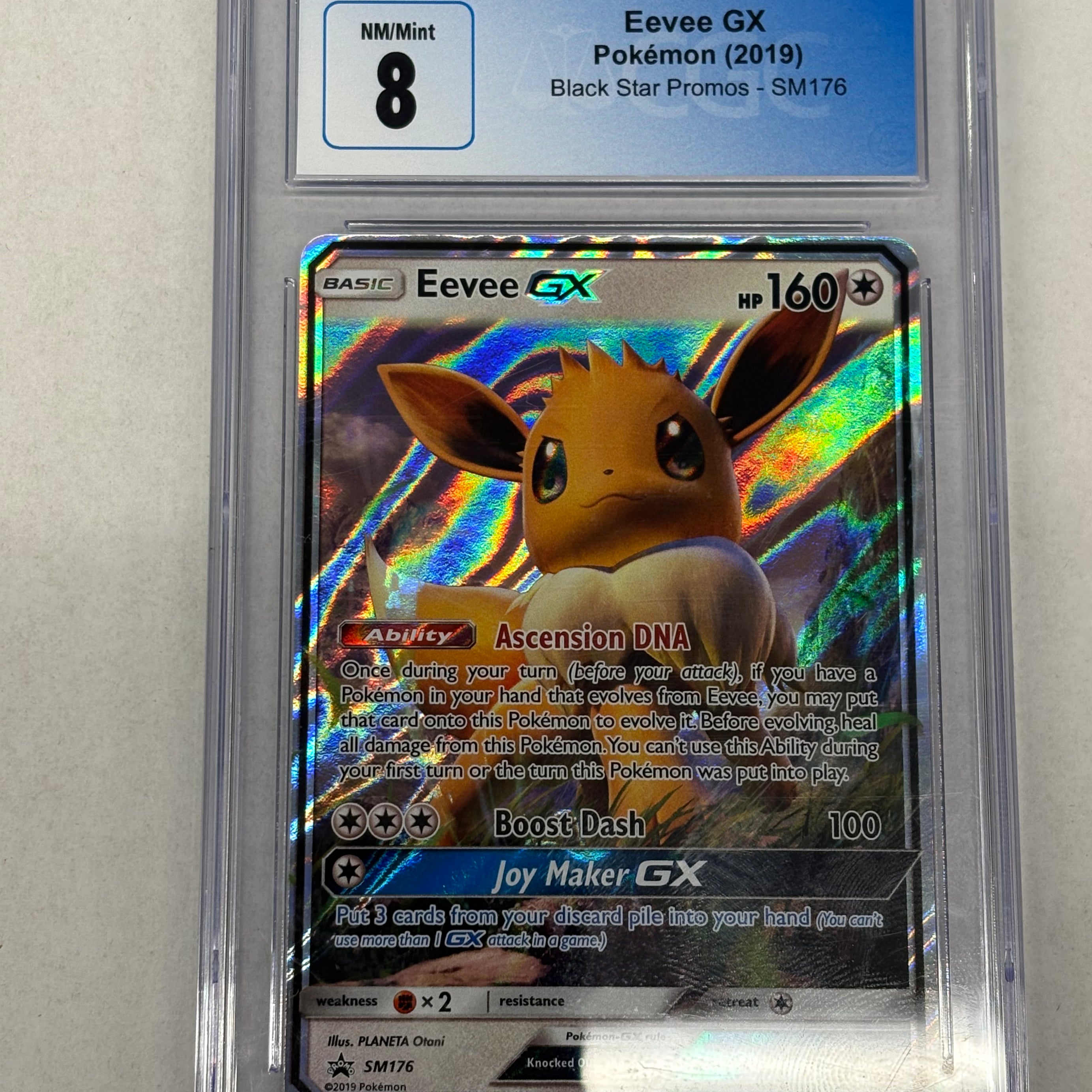Pokémon TCG - CGC MINT 8 Black Star Promos Eevee GX SM176