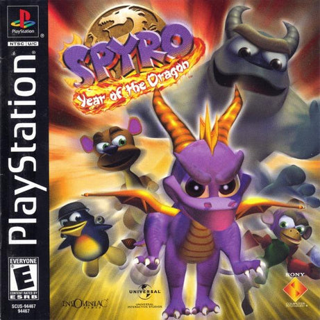 Playstation  Spyro Year Of The Dragon Video Game