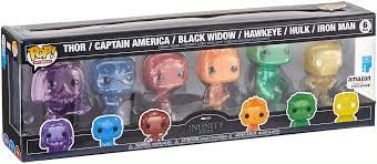 Funko Pop! Art Series Marvel The Infinity Saga Thor/Captain America/ Black Widow/Hawkeye/Hulk/Iron Man 6 pack