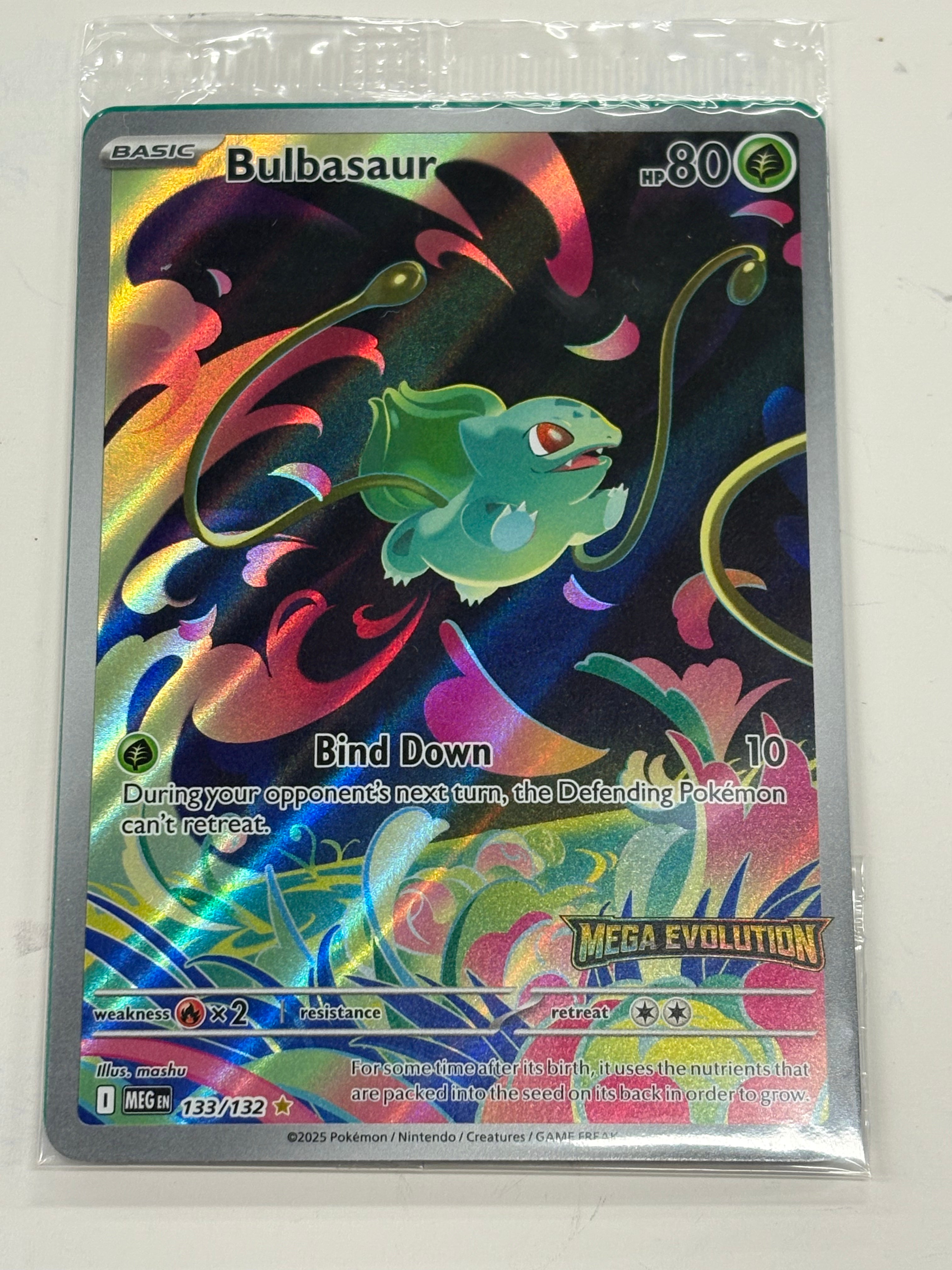 Pokémon TCG - Mega Evolution Bulbasaur (MEG Stamped) 133/132 NM