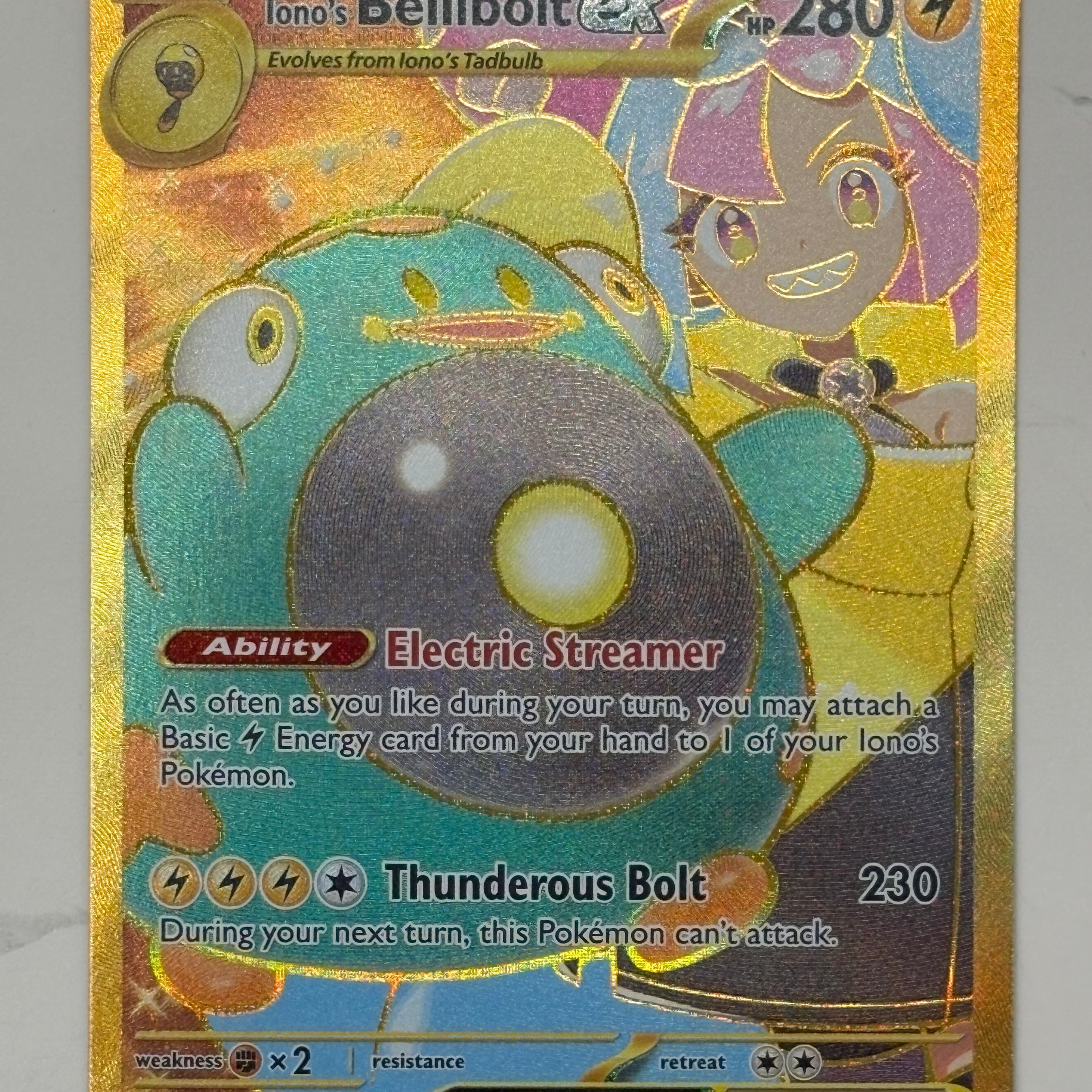 Pokémon TCG - Journey Together Iono's Bellibolt ex 188/159 NM