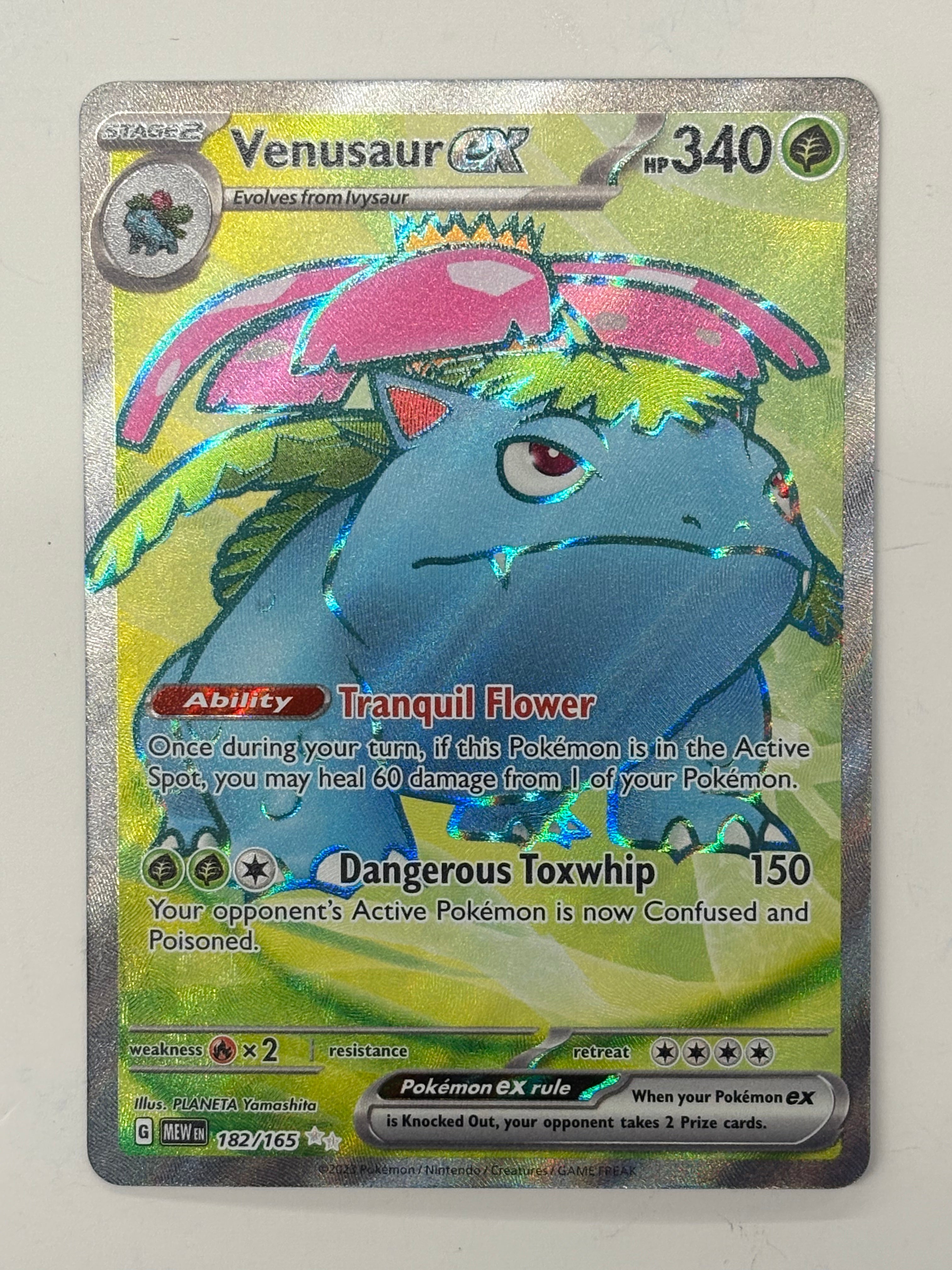 Pokémon TCG - 151 Venusaur ex 182/165 NM