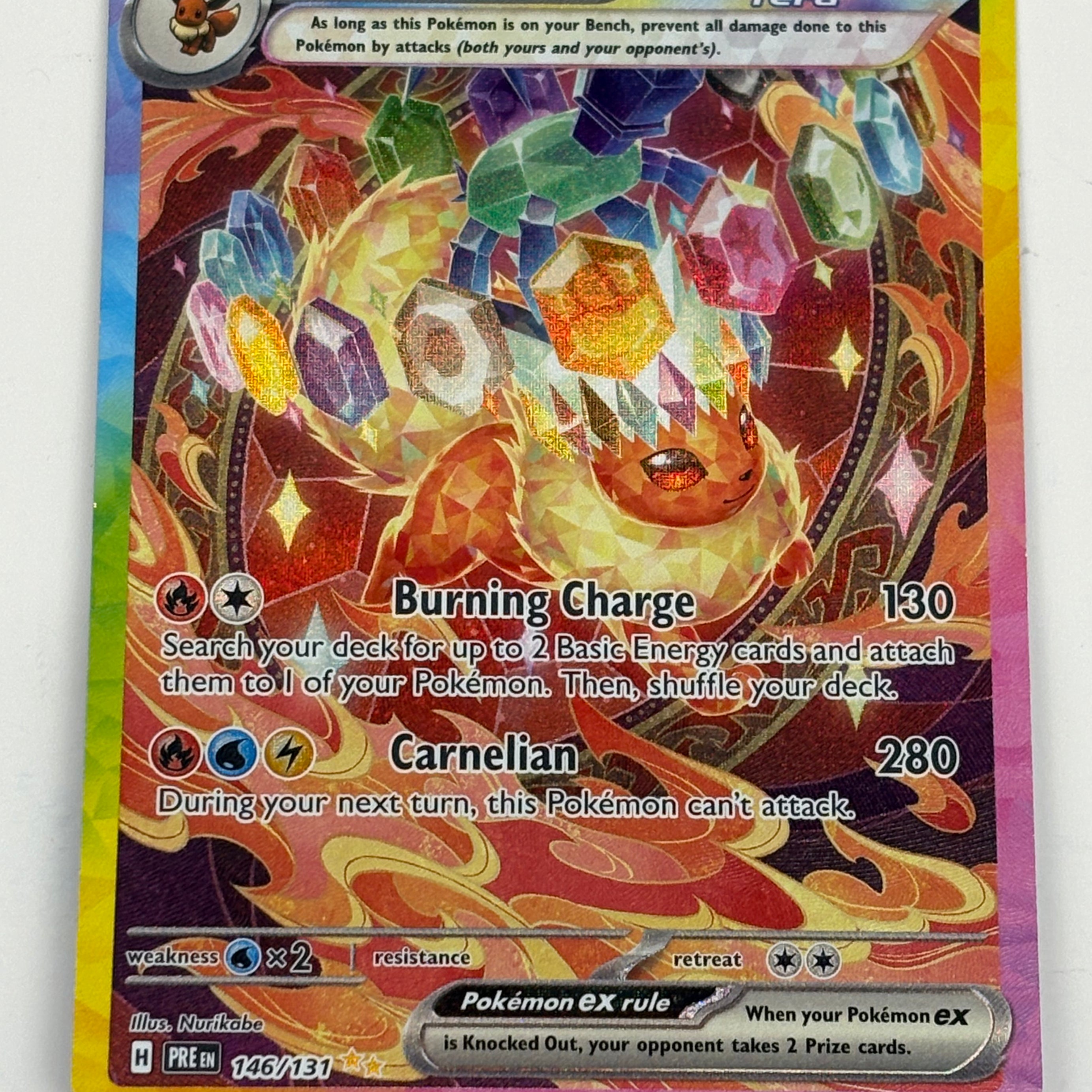 Pokémon TCG - Prismatic Evolutions Flareon ex 146/131 NM