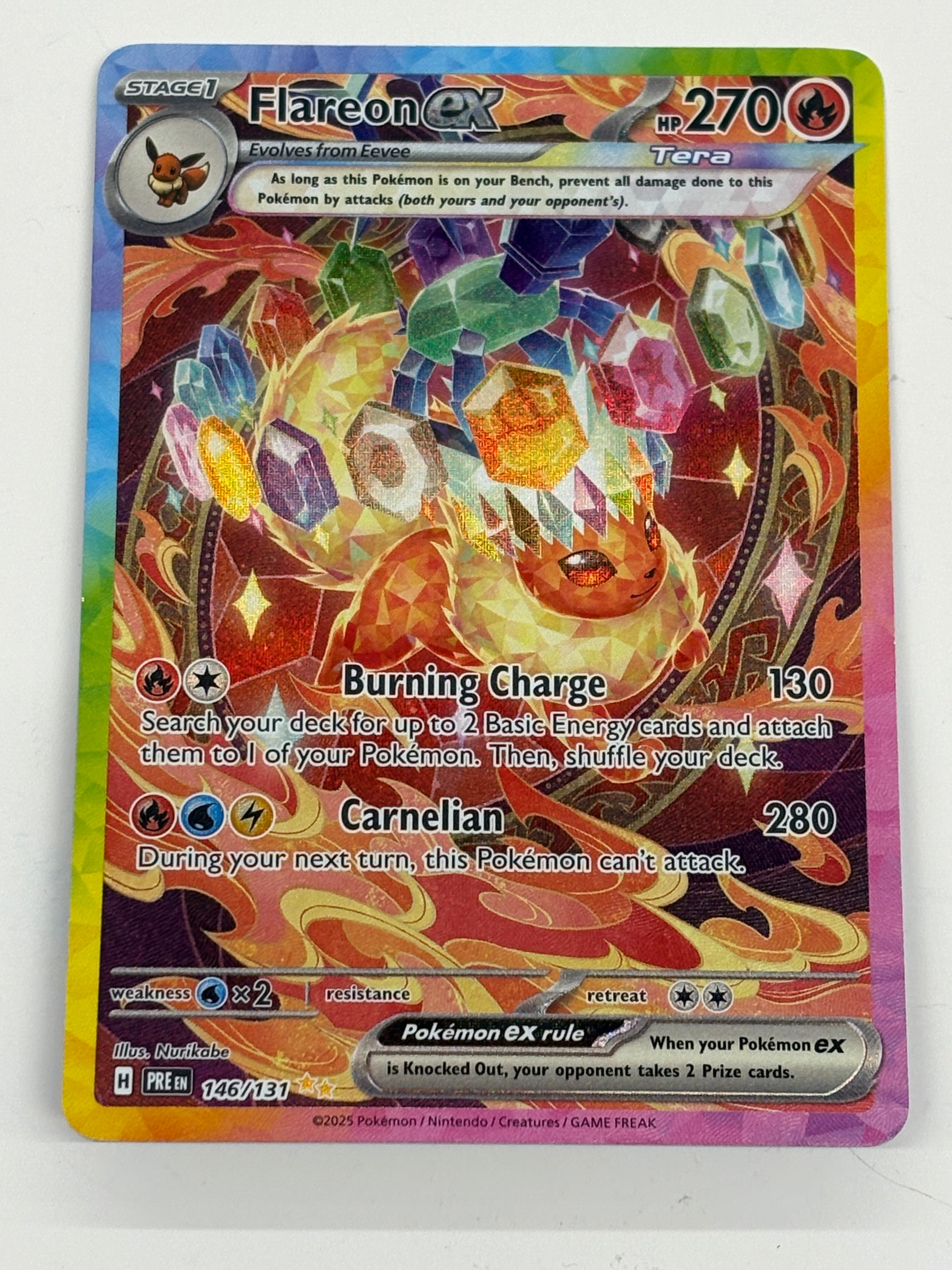 Pokémon TCG - Prismatic Evolutions Flareon ex 146/131 NM