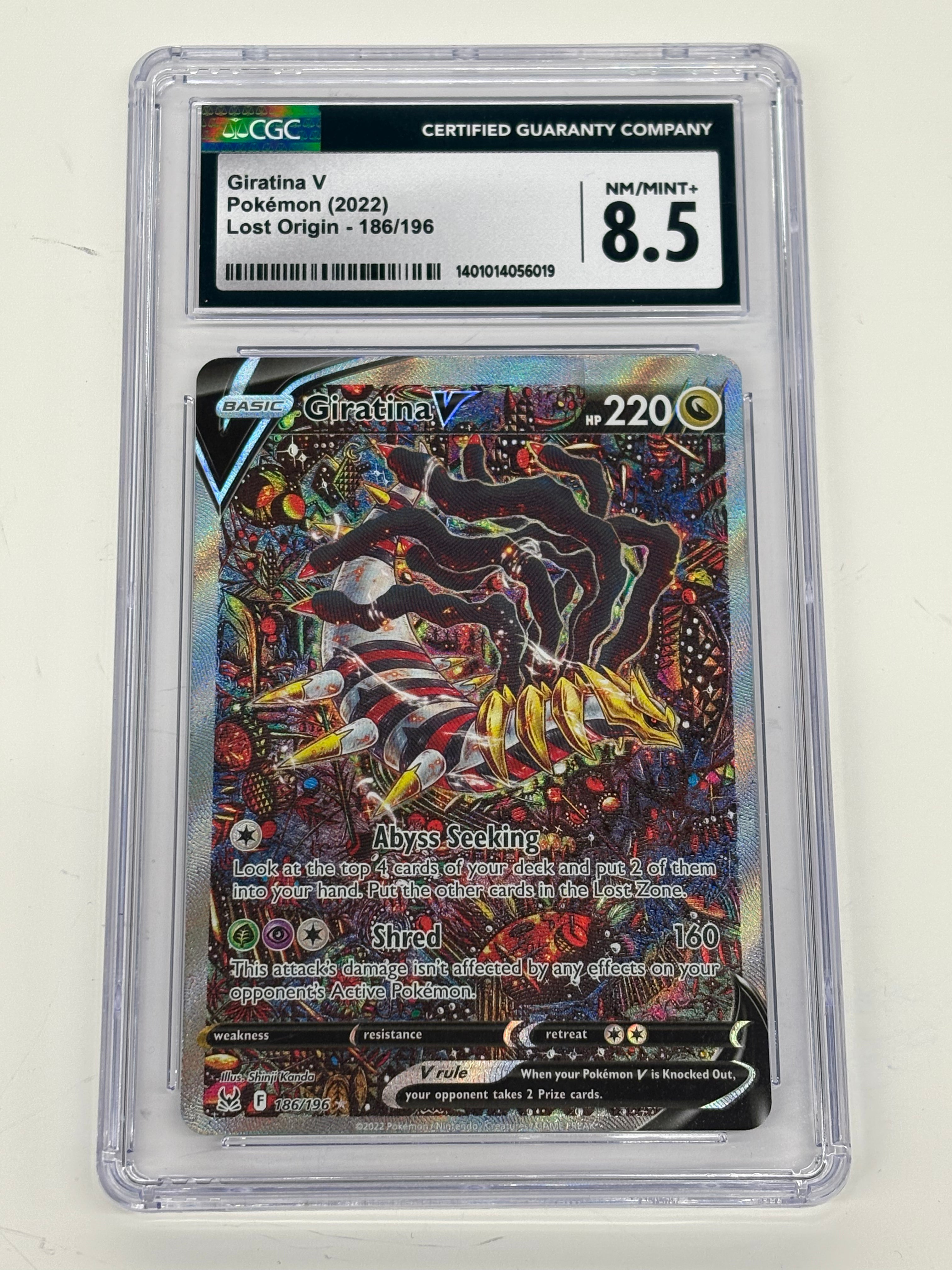 Pokémon TCG - CGC NM/Mint+ 8.5 Lost Origin Giratina V 186/196 Full Art
