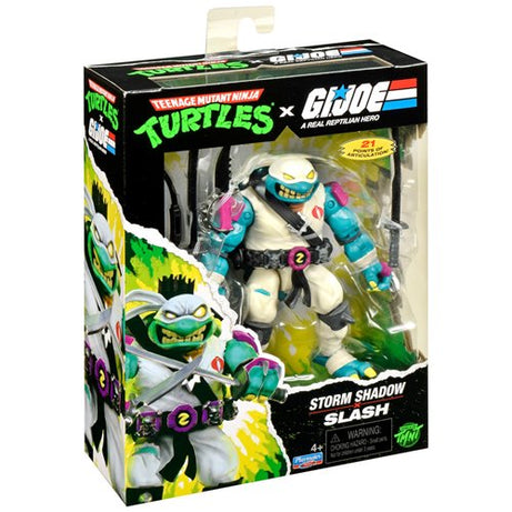 Hasbro Playmates Toys Teenage Mutant Ninja Turtles x G.I Joe Storm Shadow x Slash