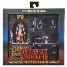 NECA Puppet Master Toulon’s Puppet Case & Leech Woman Action Figure Set
