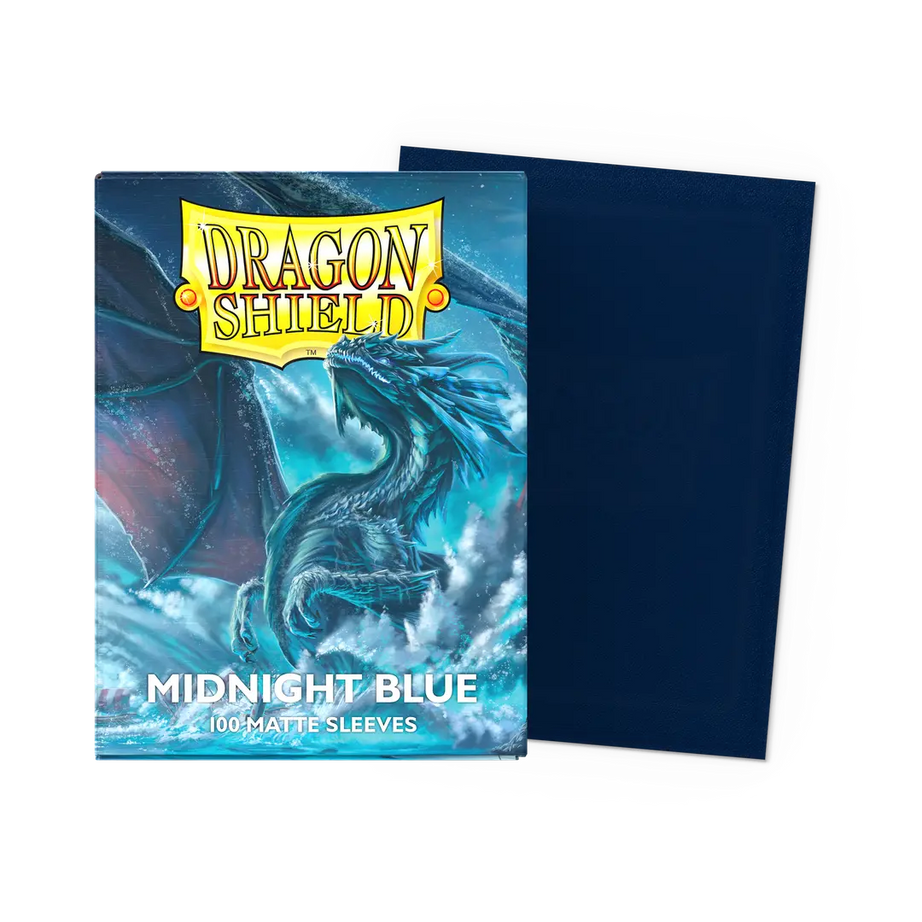 Dragon Shield: Standard Matte Sleeves Matte Midnight Blue Count 100
