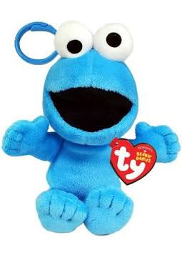 Ty Beanie Sesame Street Cookie Monster Keychain Plush
