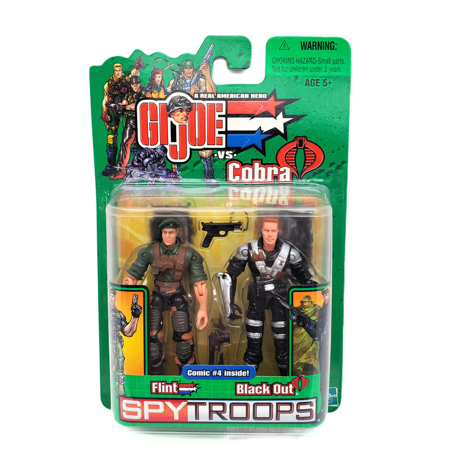 Hasbro G.I. Joe vs Cobra Spy Troops Flint & Black Out 2-Pack Action Figure