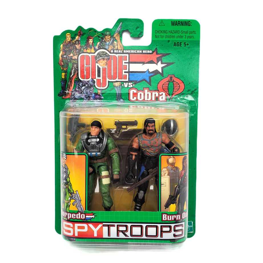 Hasbro G.I. Joe vs Cobra Spy Troops Torpedo & Burn Out 2-Pack Action Figure