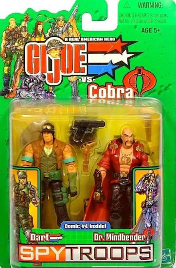 Hasbro G.I. Joe vs Cobra Spy Troops Dart & Dr. Mindbender 2-Pack Action Figure