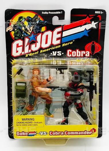 Hasbro G.I. Joe Duke vs Cobra Commander 2-Pack Action Figure