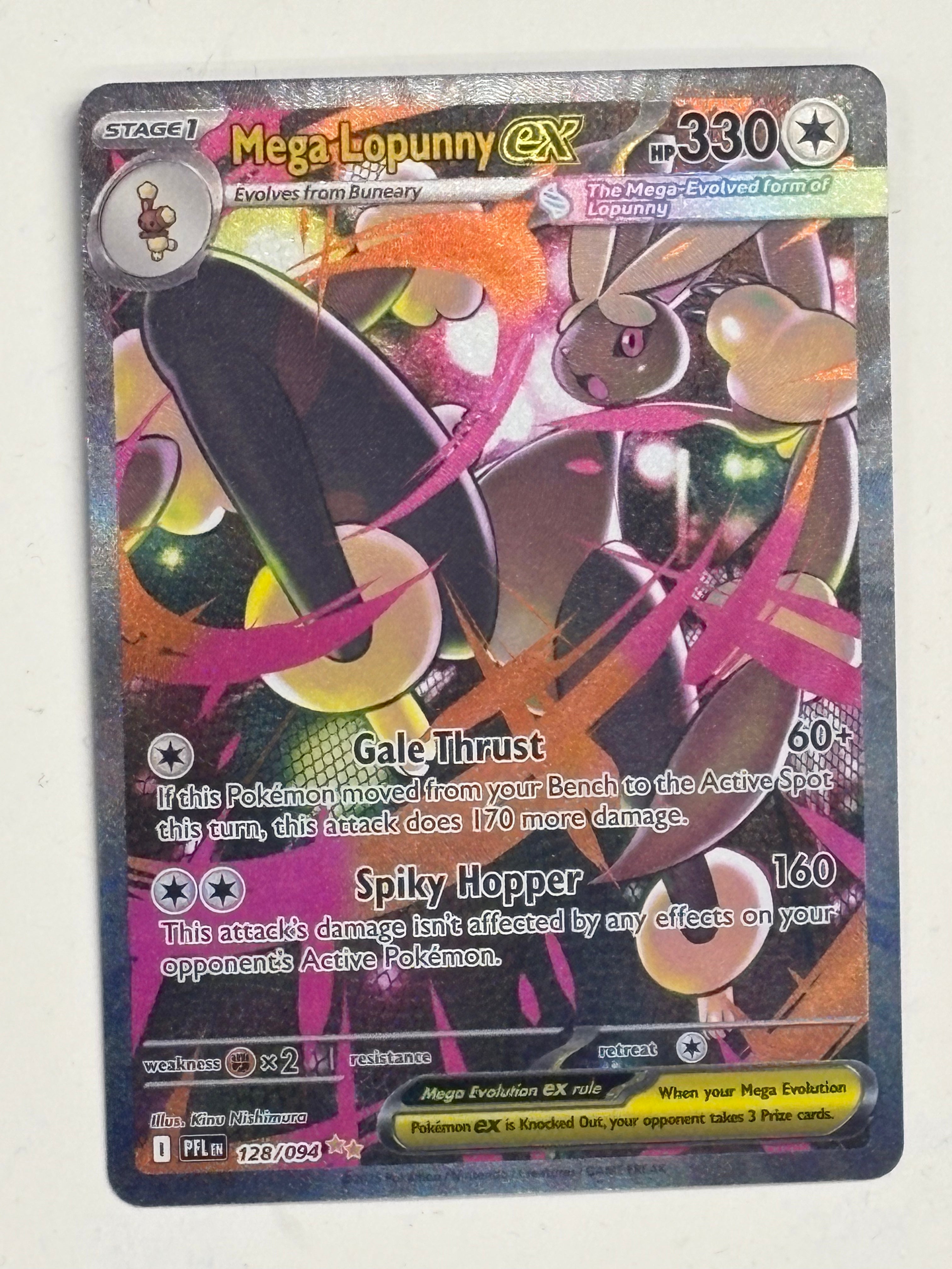Pokémon TCG - Phantasmal Flame Mega Lopunny ex 128/094 NM