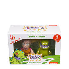 Kidrobot Nickelodeon Rugrats Cynthia + Reptar 2 pack Vinyl Mini Series