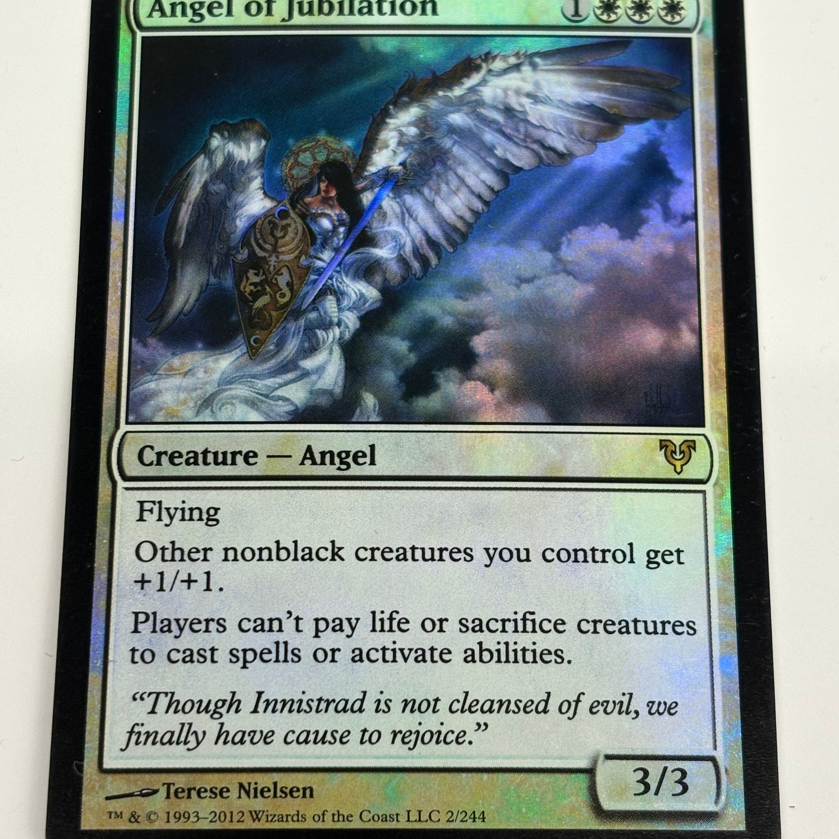 Magic The Gathering TCG - Innistrad Angel of Jubilation (Foil) 2/244 NM