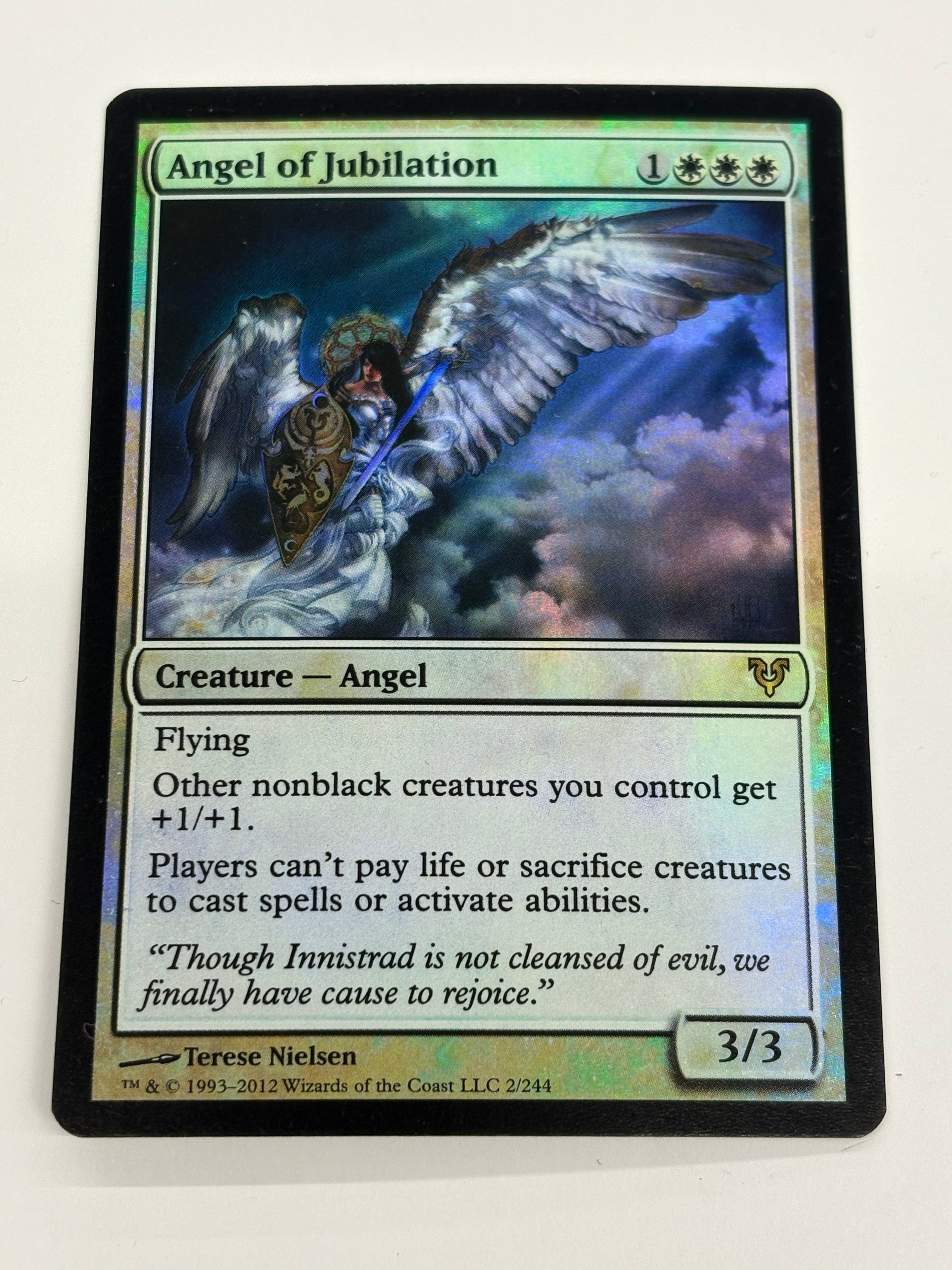 Magic The Gathering TCG - Innistrad Angel of Jubilation (Foil) 2/244 NM
