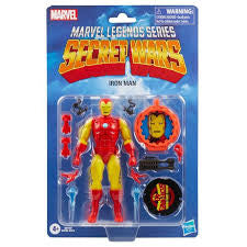 Hasbro Marvel Legends Series Secret Wars Comics Inspired Iron Man with Shield Accessory Action Figureb