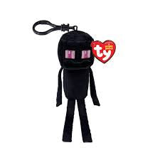 Ty Beanie Babies Minecraft Enderman Keychain Plush