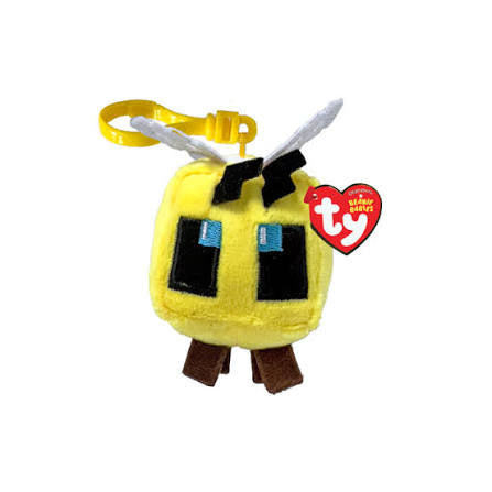 Ty Beanie Babies Minecraft Bee Keychain Plush