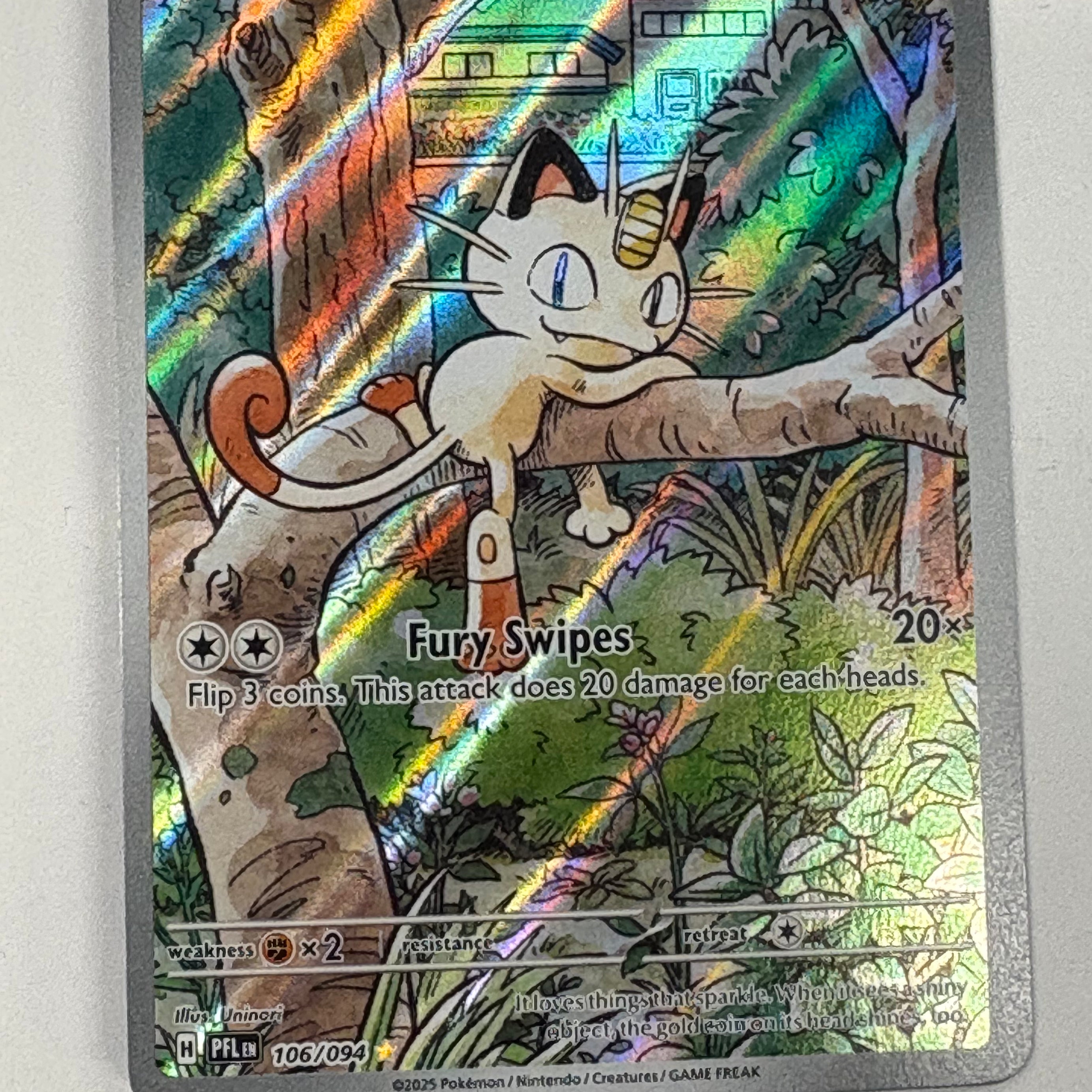 Pokémon TCG - Phantasmal Flames Meowth 106/094 NM
