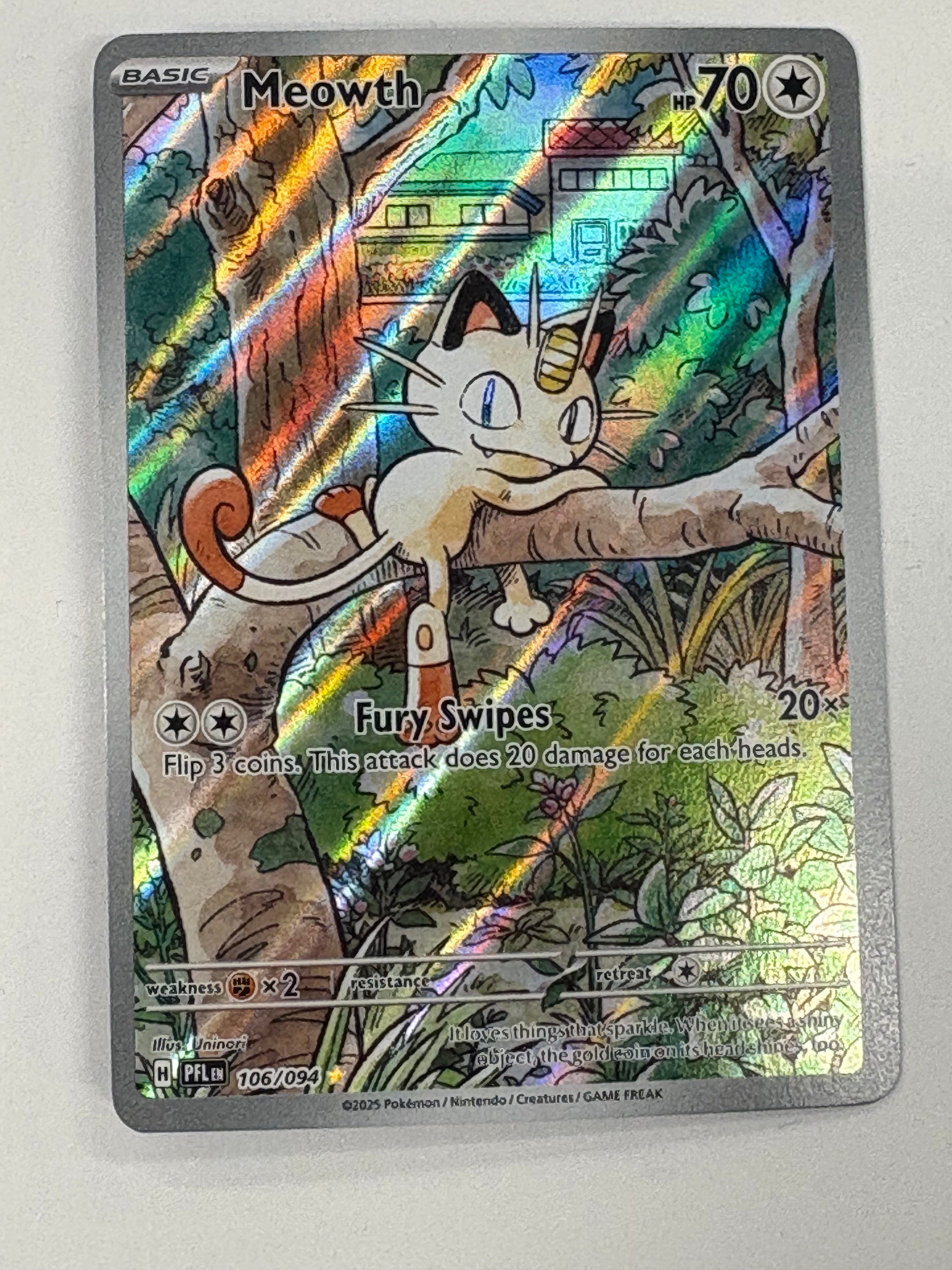 Pokémon TCG - Phantasmal Flames Meowth 106/094 NM
