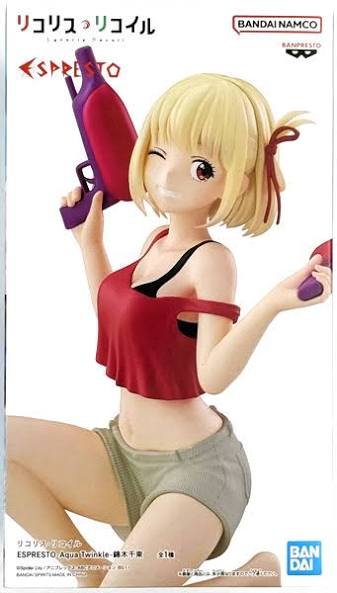 Bandai Banpresto Espresto Lycoris Recoil Aqua Twinkle Chisato Nishikigi Statue