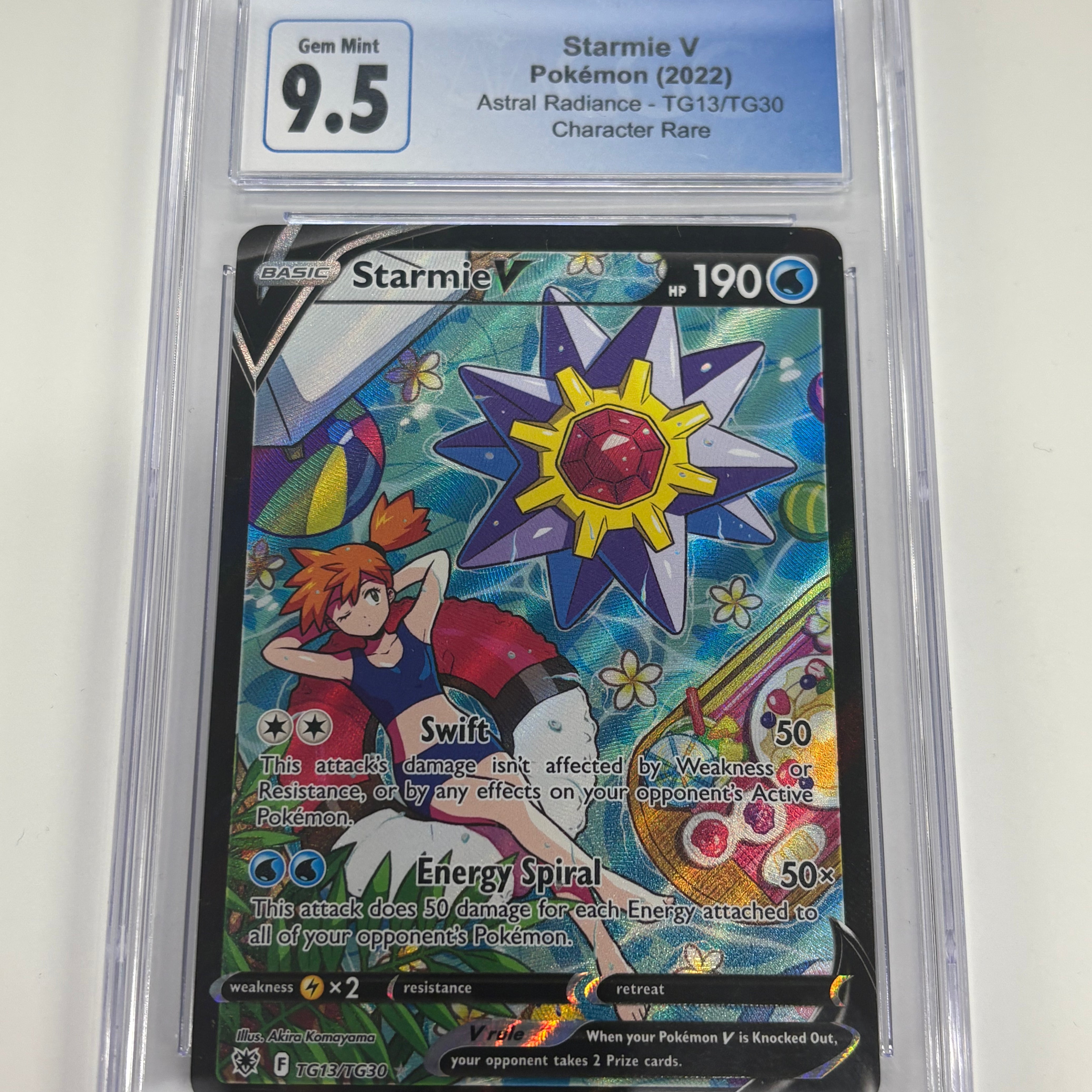 Pokémon TCG - CGC GEM MINT 9.5 Astral Radiance Starmie V TG13/TG30 Character Rare