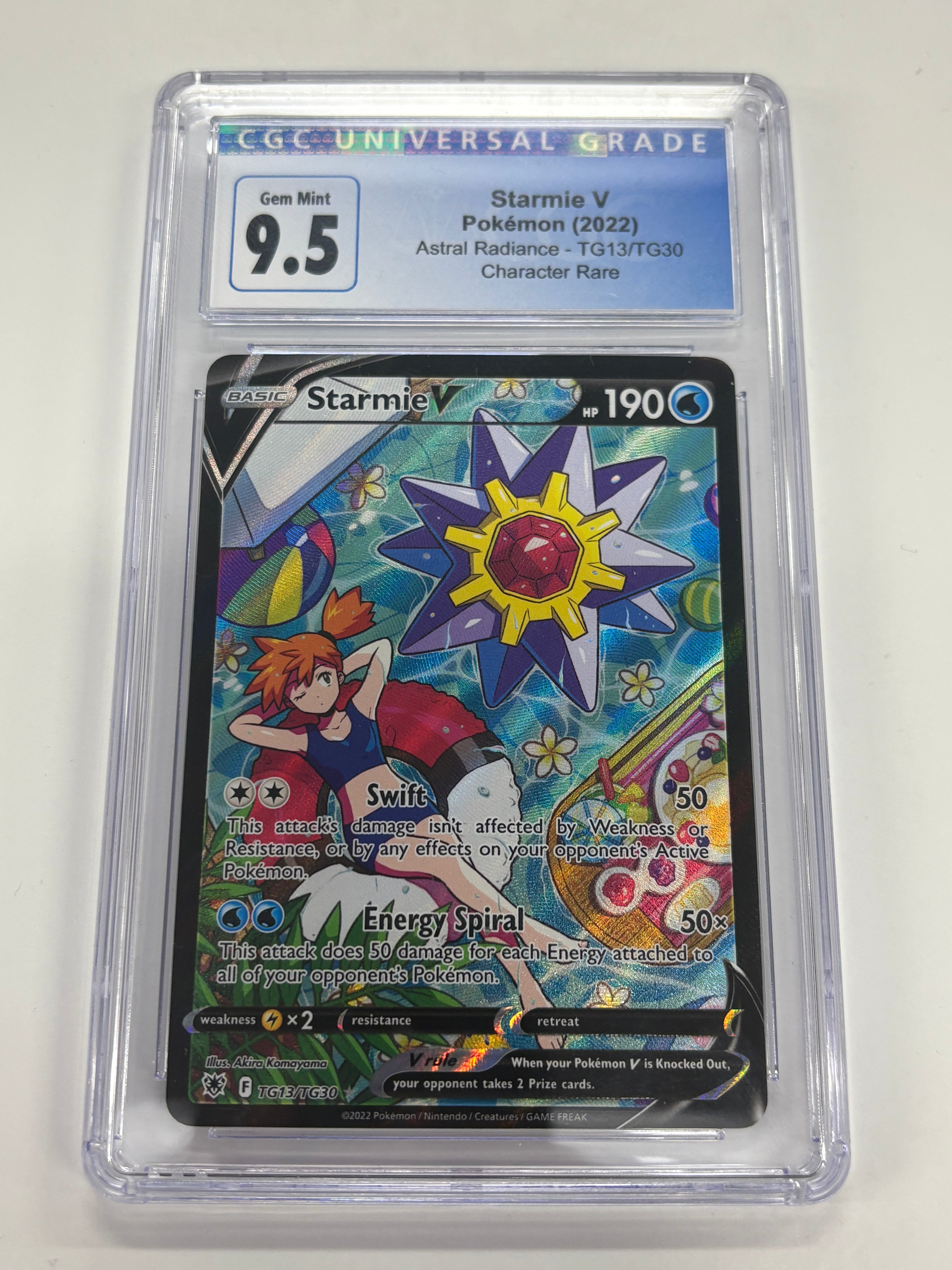 Pokémon TCG - CGC GEM MINT 9.5 Astral Radiance Starmie V TG13/TG30 Character Rare