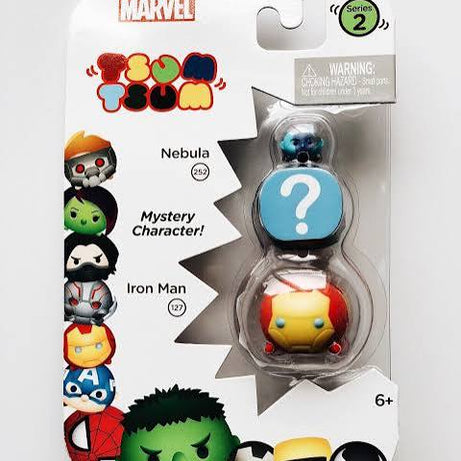 Marvel Tsum Tsum Series 2 Nebula & Iron Man 1-Inch Minifigure 3-Pack #252 & #127