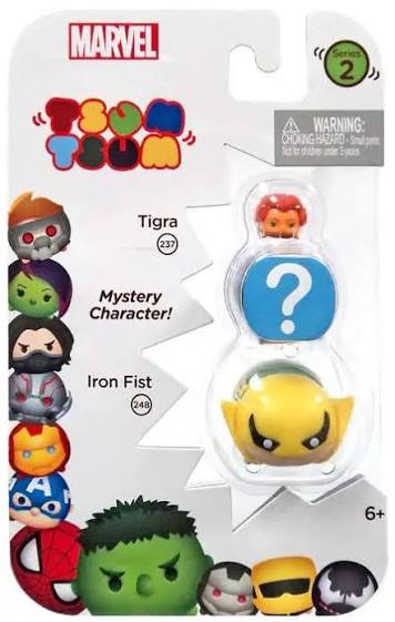 Marvel Tsum Tsum Series 2 Tigra & Iron Fist 1-Inch Minifigure 3-Pack #237 & #248