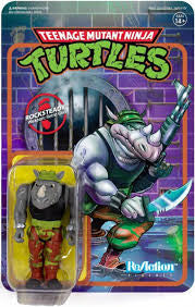 Super7 ReAction Figures Nickelodeon Teenage Mutant Ninja Turtles Rocksteady Action Figure