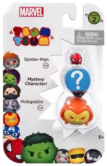 Marvel Tsum Tsum Series 2 Spider-Man & Hobgoblin 1-Inch Minifigure 3-Pack #146 & #154