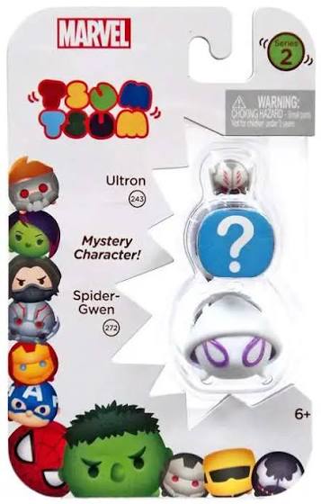 Marvel Tsum Tsum Series 2 Ultron & Spider-Gwen 1-Inch Minifigure 3-Pack #243 & #272