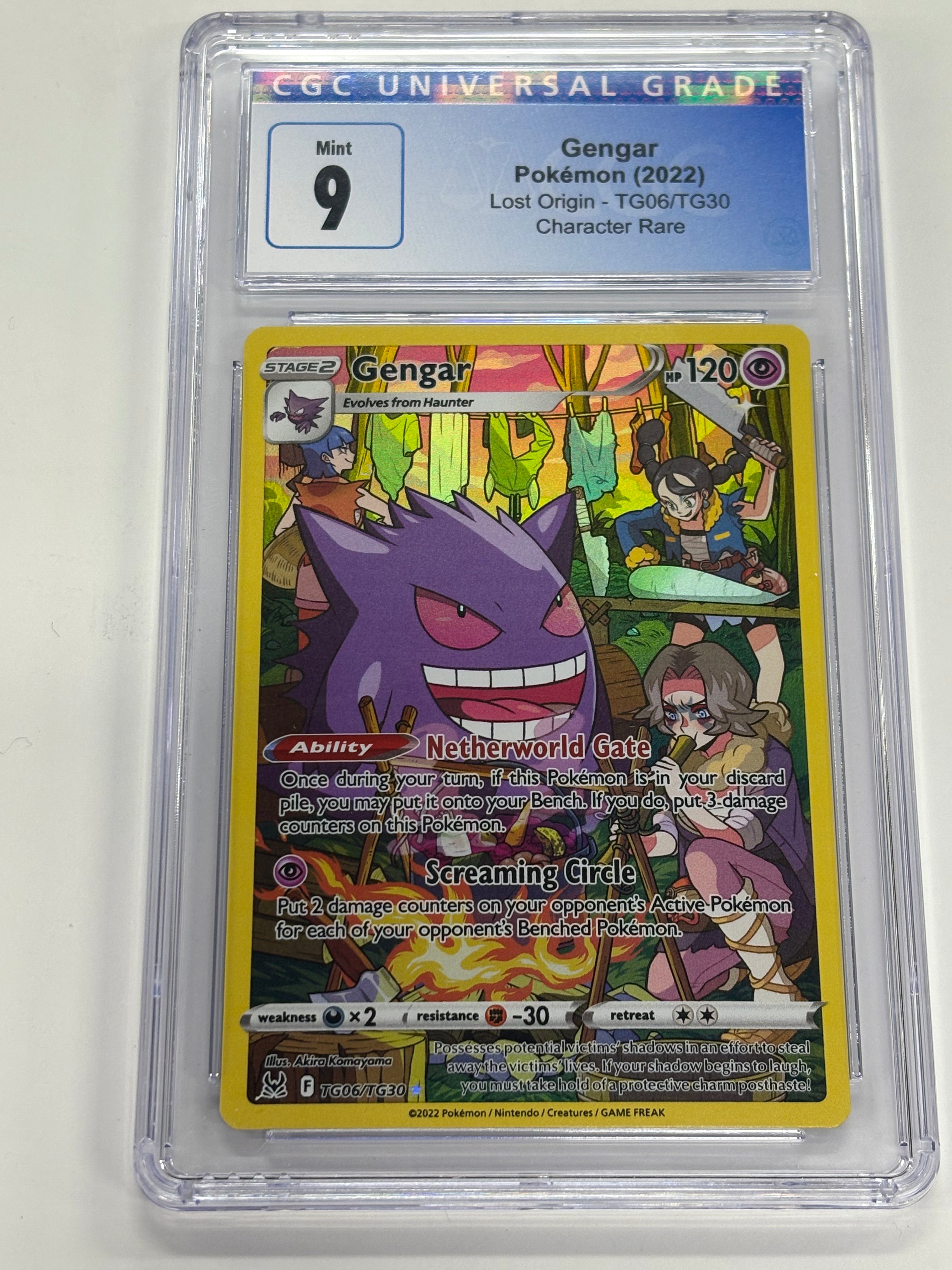 Pokémon TCG - CGC Mint 9 Lost Origin Gengar TG06/TG30 Character Rare