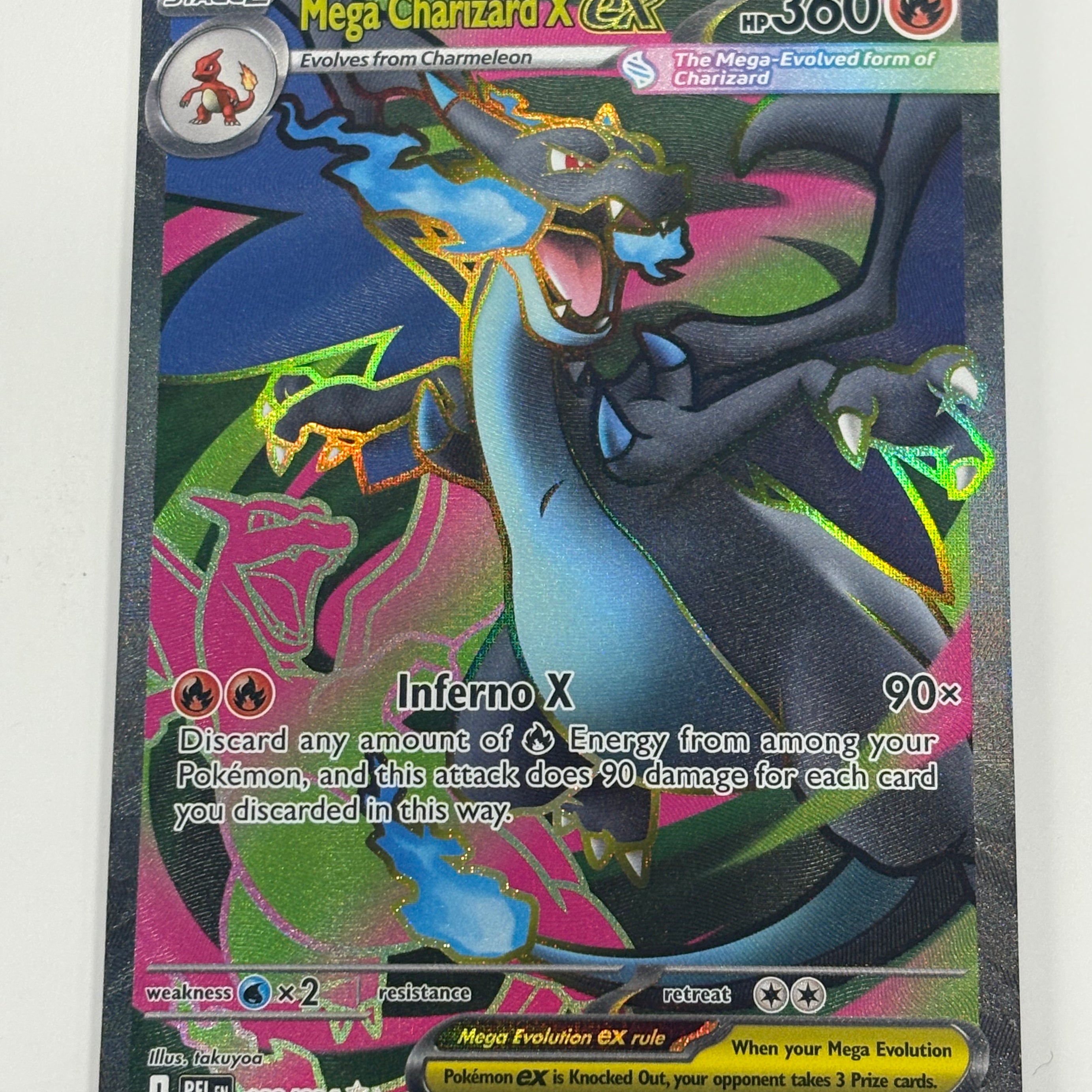 Pokémon TCG - Phantasmal Flame Mega Charizard X ex 109/094 NM