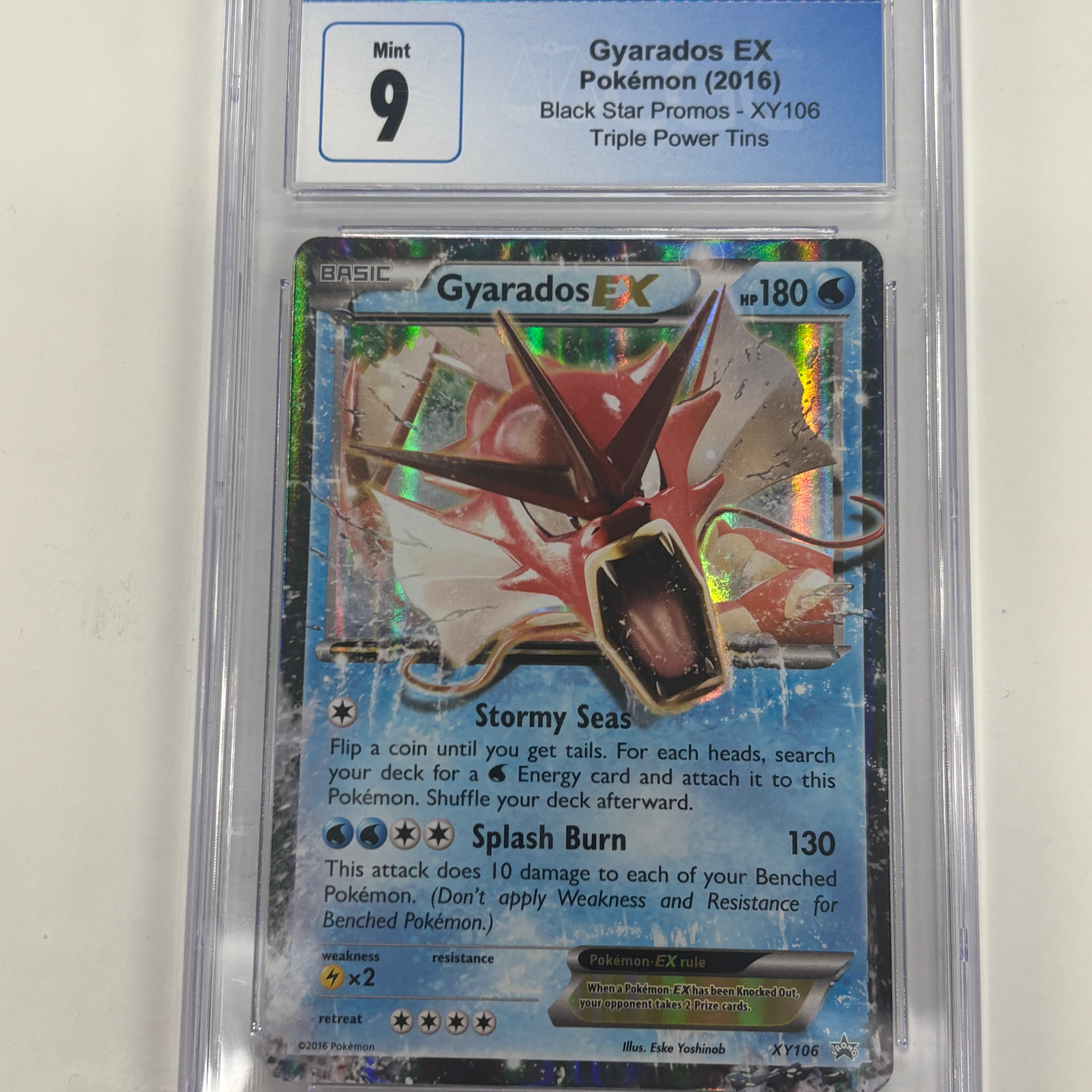 Pokémon TCG - CGC Mint 9 Triple Power Tins Black Star Promo Gyarados EX XY106